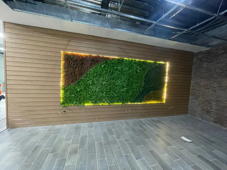 Muro verde decorativo